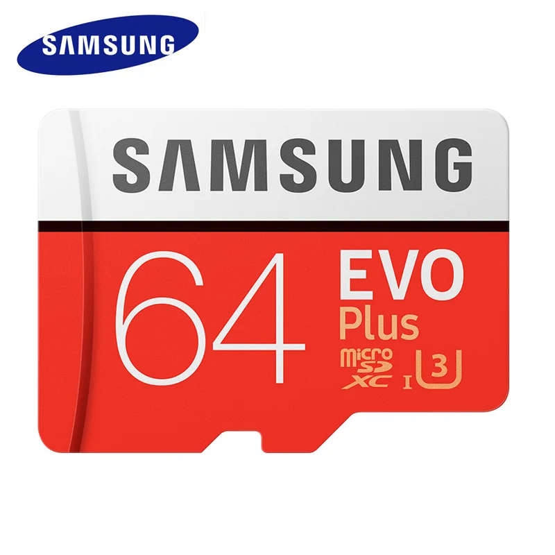 

SAMSUNG Micro sd Memory Card 64gb SDXC Grade EVO+ Class 10 Micro SD TF Memory Card Read/Write Speed Up to 100 MB/s Micro SD Card