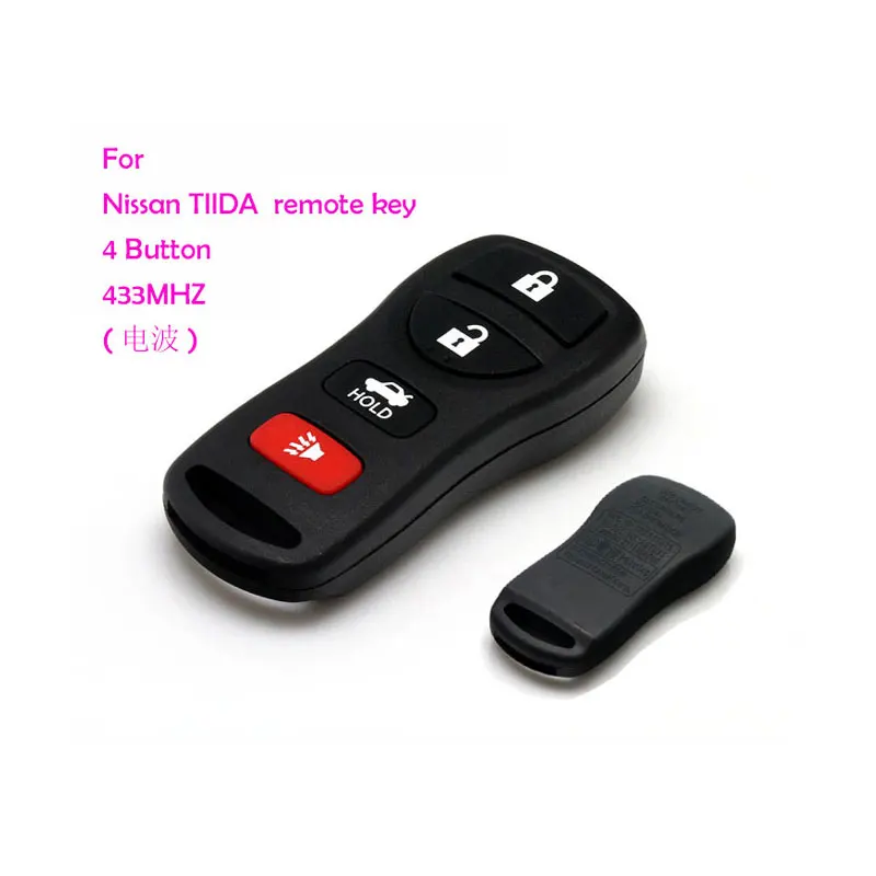 Car keys with chips Nissn TIIDA remote 4 button 433MHZ car alarm remote case 1pcs/lot Free Shipping
Car keys with chips Nissn TIIDA remote 4 button 433MHZ car alarm remote case 1pcs/lot Free Shipping