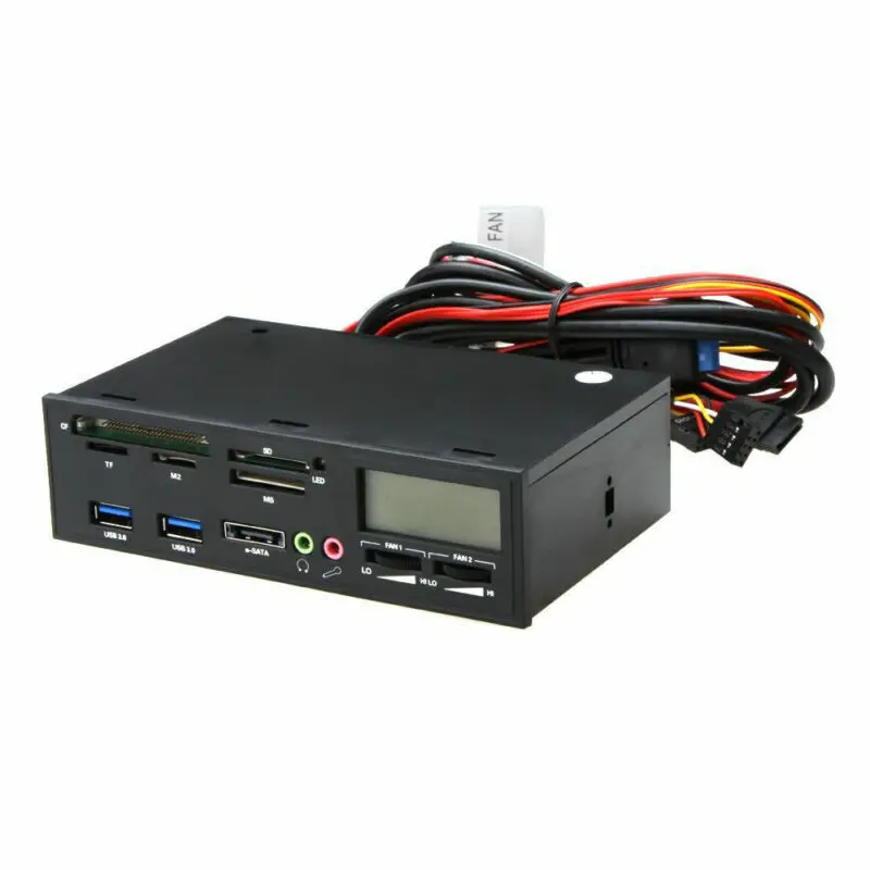 5 25 дюймовый USB3.0 медиа панель передняя кард-ридер концентратор SATA черный |