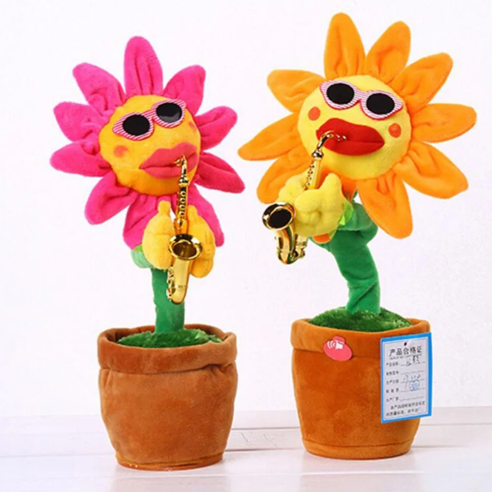 Singing&Dancing Flower Enchanting Sunflower with Saxophone Soft Stuffed Plush Toys Funny Electric Toys for Kids Christmas Gift
Singing&Dancing Flower Enchanting Sunflower with Saxophone Soft Stuffed Plush Toys Funny Electric Toys for Kids Christmas Gift
