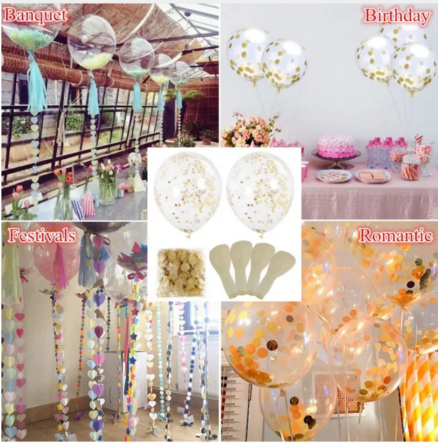 Clear Metallic Foil Confetti Balloons Party Wedding Decorations Birthday Party Suppliers Round Air Balloons Handmade Christmas
Clear Metallic Foil Confetti Balloons Party Wedding Decorations Birthday Party Suppliers Round Air Balloons Handmade Christmas