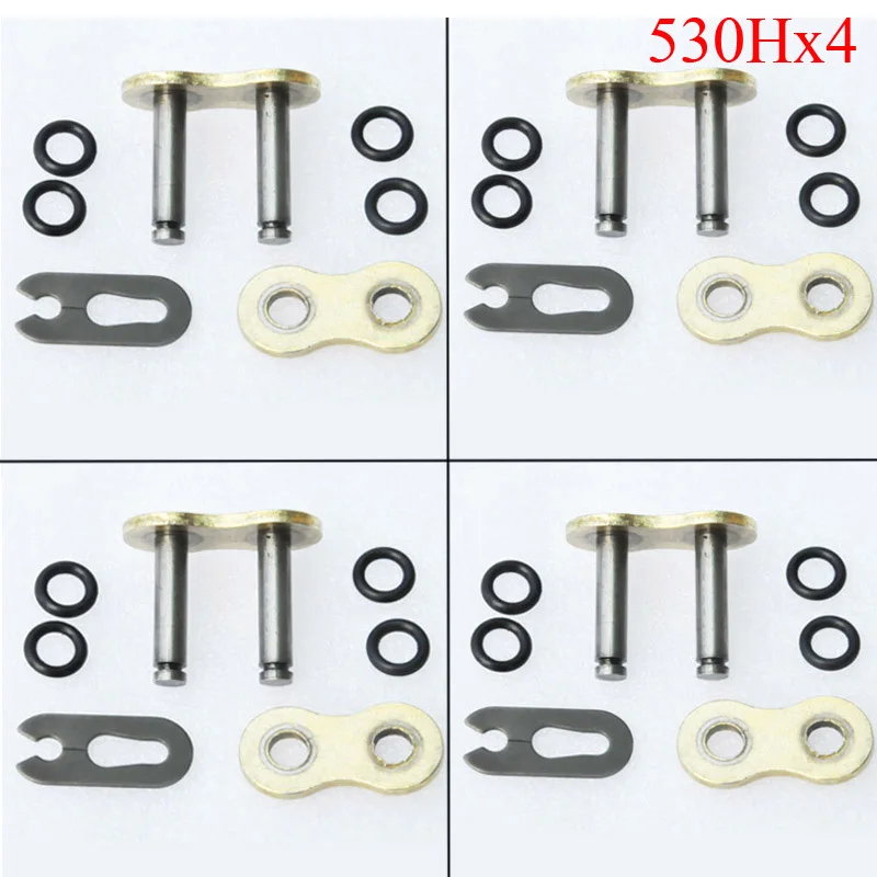 LOPOR 4 pcs lot Heavy Duty 530H 530 Chain Connecting Master Link W/ O-Ring Seal for Motorcycle Dirt Bike ATV Quad Gold
LOPOR 4 pcs lot Heavy Duty 530H 530 Chain Connecting Master Link W/ O-Ring Seal for Motorcycle Dirt Bike ATV Quad Gold