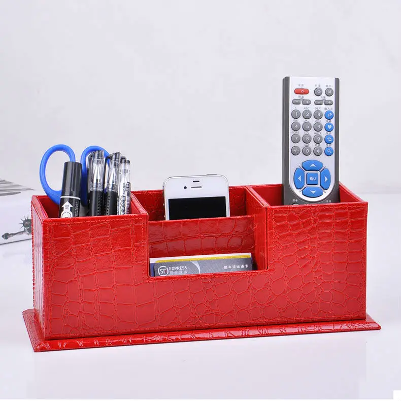wooden struction leather surface desk multi-function stationery organizer with double penpencil holder box case croco red 202C
wooden struction leather surface desk multi-function stationery organizer with double penpencil holder box case croco red 202C