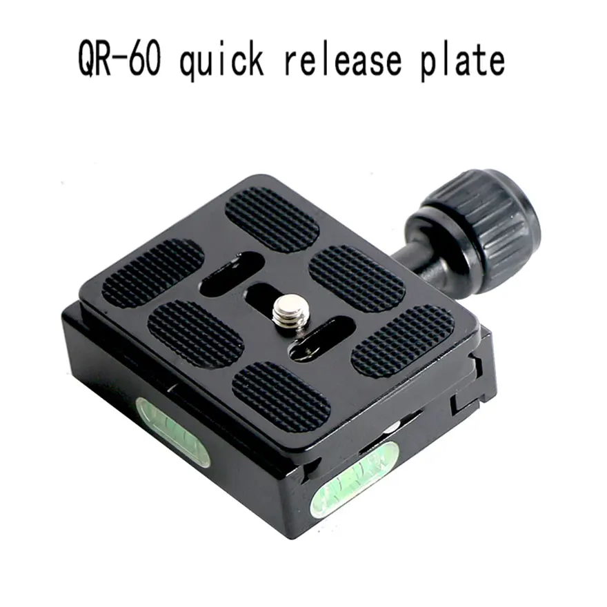 QR60 Quick Release Plate with Clamp Mount Adapter for Tripod DSLR Camera Accessories Monopod Camera Ball Head 1/4" Screw Mount
QR60 Quick Release Plate with Clamp Mount Adapter for Tripod DSLR Camera Accessories Monopod Camera Ball Head 1/4" Screw Mount