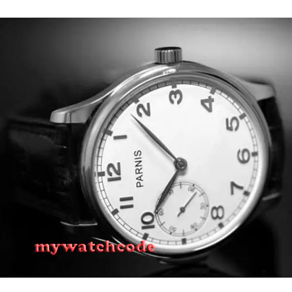 44mm parnis white dial ST 6497 Mechanical ST manual wind stainless steel case mens watch P87
44mm parnis white dial ST 6497 Mechanical ST manual wind stainless steel case mens watch P87
