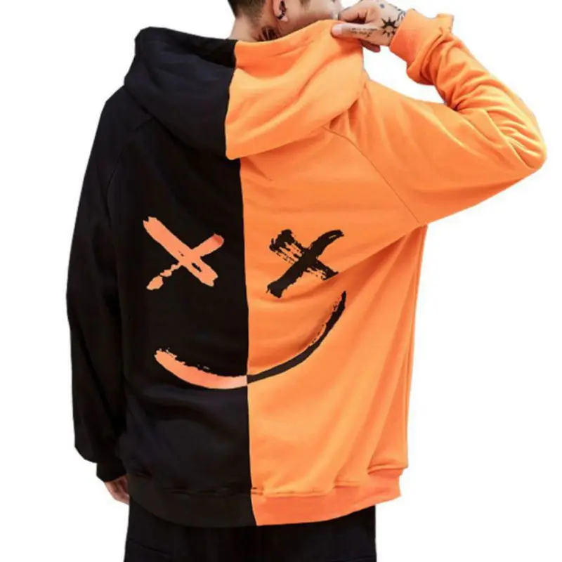 Men Sweatshirt Hoodie Men Teen's Contrast Color Smily Face Fashion Print Hoodies Sweatshirt Jacket Pullovers 2018 Autumn Winter
Men Sweatshirt Hoodie Men Teen's Contrast Color Smily Face Fashion Print Hoodies Sweatshirt Jacket Pullovers 2018 Autumn Winter