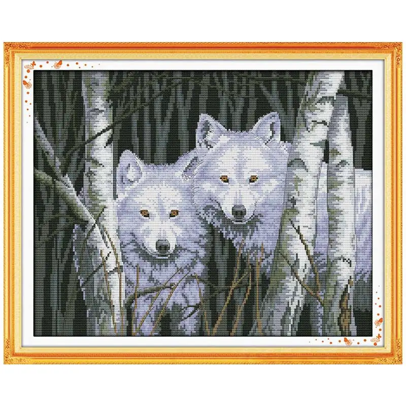 Wolves in Woods Counted Cross Stitch 11CT 14CT Cotton Cross Stitch animals Cross Stitch Kits for Embroidery Needlework Crafts
Wolves in Woods Counted Cross Stitch 11CT 14CT Cotton Cross Stitch animals Cross Stitch Kits for Embroidery Needlework Crafts