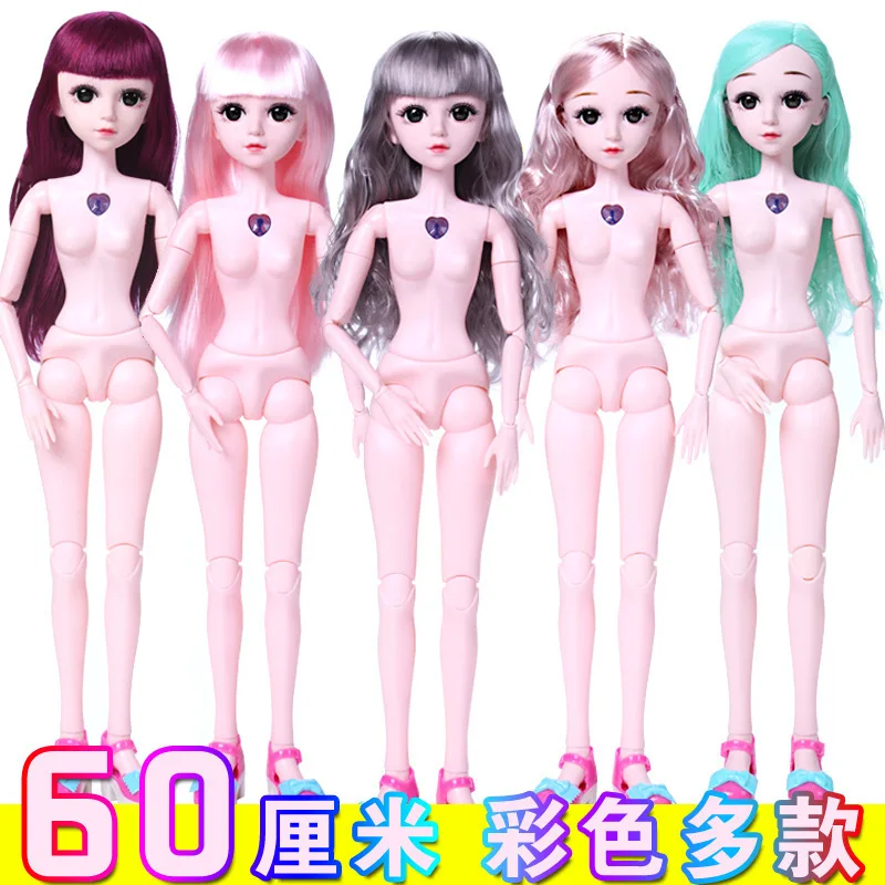 Bjd Doll 60cm Silicone Reborn Baby Dolls Color Large Nude Baby Body Toys for Girls Body 12 Moveable Joints Long Hair Send Shoes
Bjd Doll 60cm Silicone Reborn Baby Dolls Color Large Nude Baby Body Toys for Girls Body 12 Moveable Joints Long Hair Send Shoes
