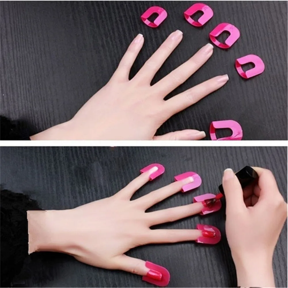26 pcs / lot Nail Polish Edge Anti-Flooding Plastic Template Clip+1 Pc Manicure Stickers Tool Set Full Nail Wrap Nail Art Tools
26 pcs / lot Nail Polish Edge Anti-Flooding Plastic Template Clip+1 Pc Manicure Stickers Tool Set Full Nail Wrap Nail Art Tools