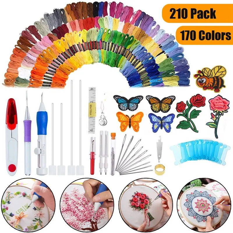 KiWarm 210 In 1 Magic DIY Embroidery Needle Pen Knitting Sewing Tool Magic Embroidery Stitching Punch Needles Pen for Women DIY
KiWarm 210 In 1 Magic DIY Embroidery Needle Pen Knitting Sewing Tool Magic Embroidery Stitching Punch Needles Pen for Women DIY