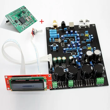 

USB DAC AUDIO amplifier board AK4490EQ double and soft control board (finished) DOP DSD package XMOS U8 daughter card