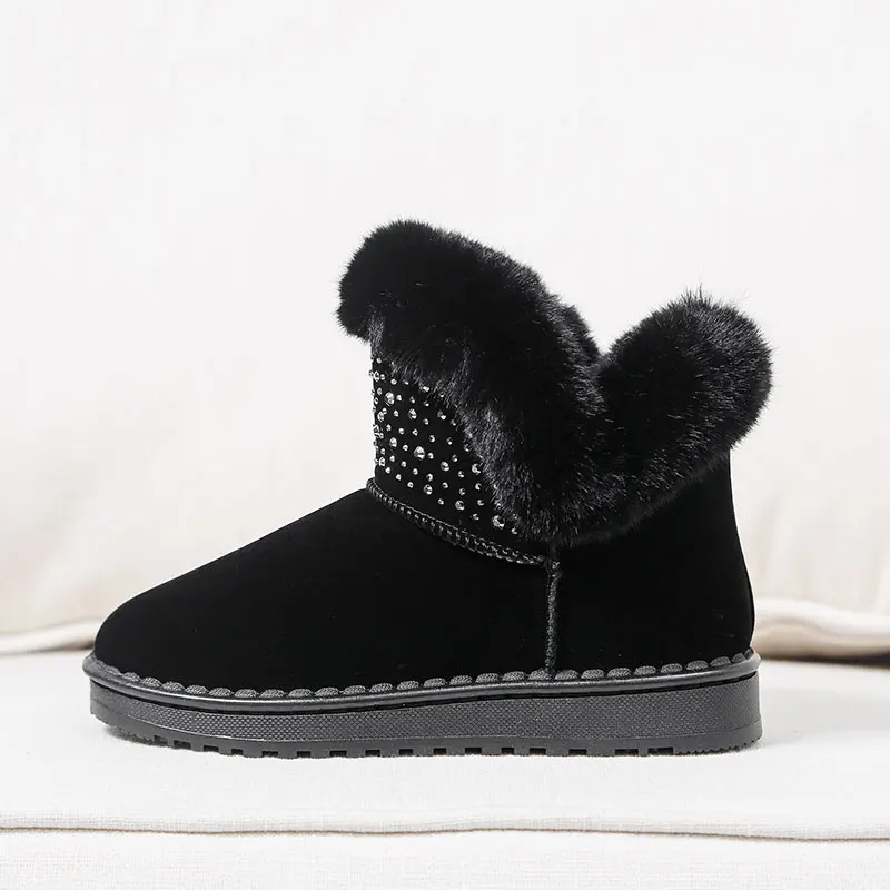 Winter Women Snow Boots Faux Fur Warm Short Ankle Boot Rhinestone Comfort Platform Casual Shoes Woman
Winter Women Snow Boots Faux Fur Warm Short Ankle Boot Rhinestone Comfort Platform Casual Shoes Woman