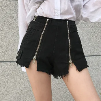 2019 Spring New Medium High Waist Double Zippers Open Fork Burdock Denim Shorts Fashion Sexy Hot Shorts
2019 Spring New Medium High Waist Double Zippers Open Fork Burdock Denim Shorts Fashion Sexy Hot Shorts