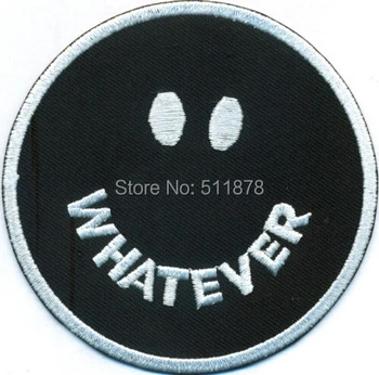 WHATEVER Smiley Smile Biker Rockabilly Punk Rock Outlaw MC Embroidered Motorcycle Biker Club Vest Patch IRON ON Badge emblem
WHATEVER Smiley Smile Biker Rockabilly Punk Rock Outlaw MC Embroidered Motorcycle Biker Club Vest Patch IRON ON Badge emblem