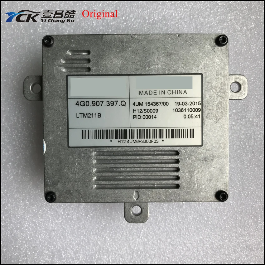 1PC YCK Original SUPERB LED Driver LED Headlight Control Unit 4G0 907 397 Q 4G0907397Q (Genuine and Used)
1PC YCK Original SUPERB LED Driver LED Headlight Control Unit 4G0 907 397 Q 4G0907397Q (Genuine and Used)