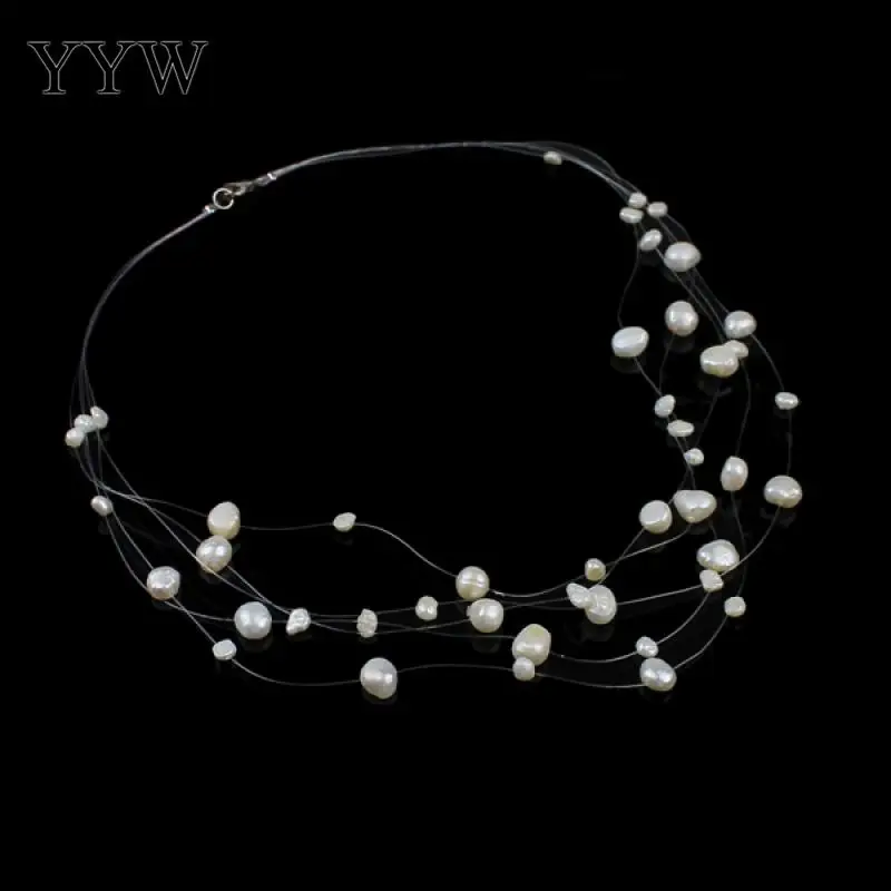 Invisible Chain Necklace Choker Bib Women Colar Natural Freshwater Pearl Transparent Fishing Line Statement Collier Femme Gift
Invisible Chain Necklace Choker Bib Women Colar Natural Freshwater Pearl Transparent Fishing Line Statement Collier Femme Gift