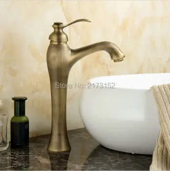 Free Shipping Tall Antique Brass Bathroom Faucet Classic Hot & Cold Brass Basin Sink Mixer Tap A-054
Free Shipping Tall Antique Brass Bathroom Faucet Classic Hot & Cold Brass Basin Sink Mixer Tap A-054