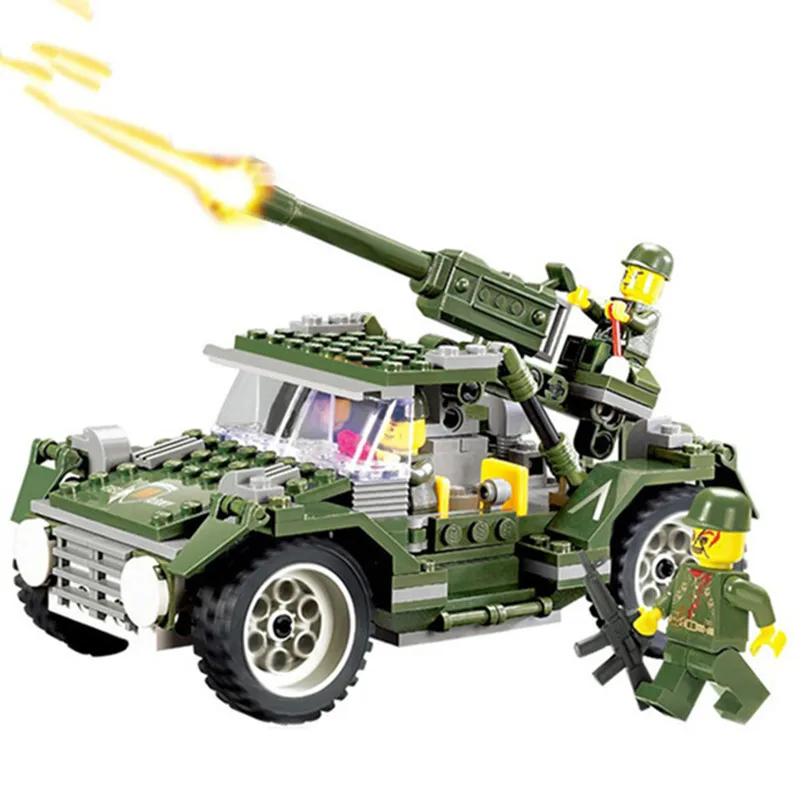 241pcs Army Series Armor Jeep Building Blocks Boys Bricks Toy Children Gift Educational Toys
241pcs Army Series Armor Jeep Building Blocks Boys Bricks Toy Children Gift Educational Toys