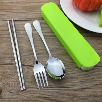 500Sets/Lot Portable Steel Cutlery Chopstick Spoon Fork Dinnerware Sets/Lot Perfect For School Bento Lunch Box Flatware Sets/Lot
500Sets/Lot Portable Steel Cutlery Chopstick Spoon Fork Dinnerware Sets/Lot Perfect For School Bento Lunch Box Flatware Sets/Lot