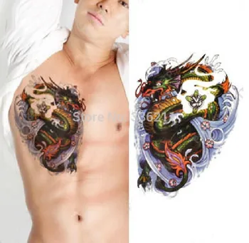 10pcs big large Water Dragon design Temporary tattoo stickers Waterproof body arm painting tatoo 3d art drawings free shipping
10pcs big large Water Dragon design Temporary tattoo stickers Waterproof body arm painting tatoo 3d art drawings free shipping