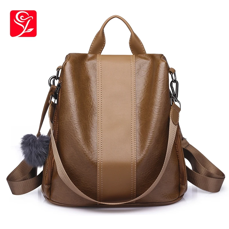 Women Leather Backpacks 2019 High Quality Anti Theft Bagpack For Teenager Girls School Bag Female Casual Bag Big Mochila
Women Leather Backpacks 2019 High Quality Anti Theft Bagpack For Teenager Girls School Bag Female Casual Bag Big Mochila