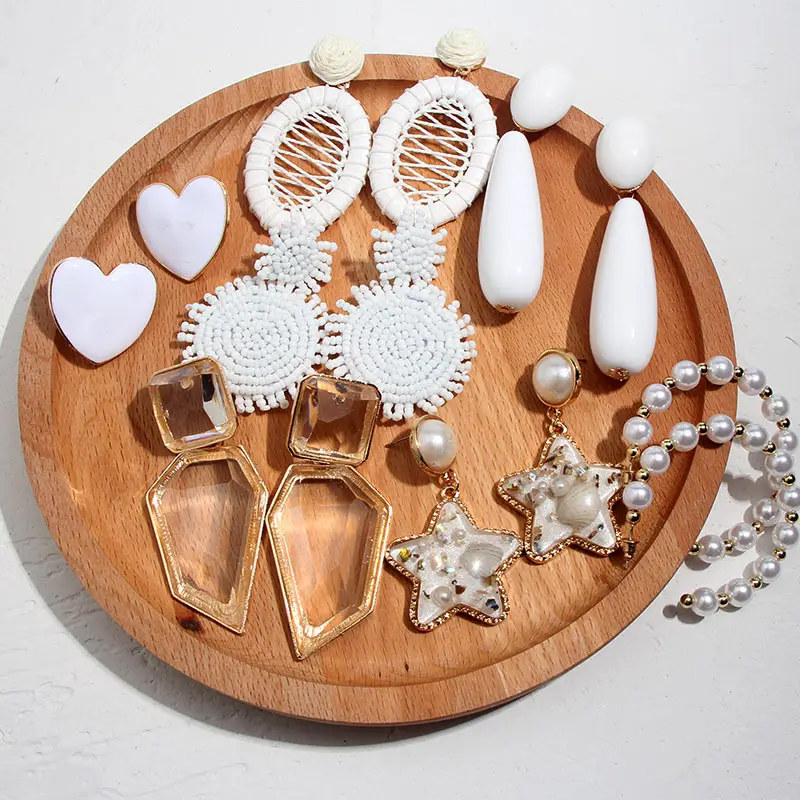 Flatfoosie New White Designs Drop Earrings Geometric Big Dangle Earring For Women Wedding Statement Handmade Jewelry 2019 Bijoux
Flatfoosie New White Designs Drop Earrings Geometric Big Dangle Earring For Women Wedding Statement Handmade Jewelry 2019 Bijoux