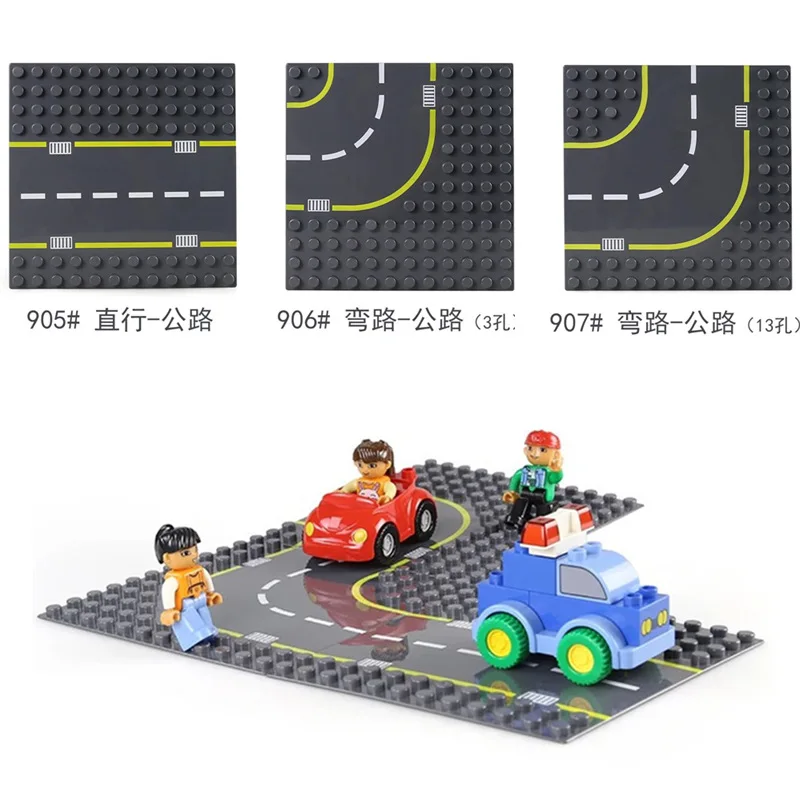 Large Particle Road Base Plate Diy Building Blocks Accessories Figures Cars Compatible with Duploed Toys for Children kids gift
Large Particle Road Base Plate Diy Building Blocks Accessories Figures Cars Compatible with Duploed Toys for Children kids gift