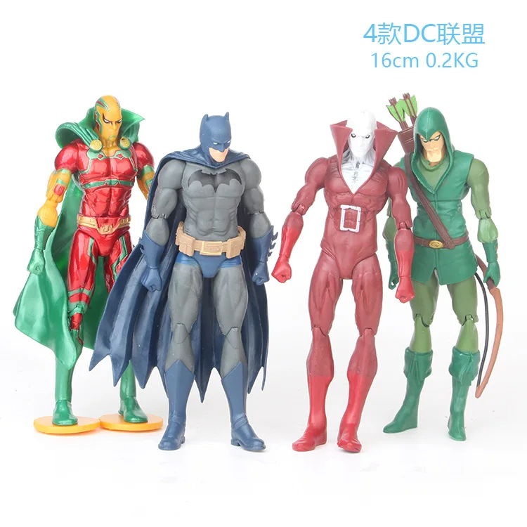 16cm 4pcs/set Mr. Miracle Batman Justice League Arrow Loki Action figure toys doll Christmas gift
16cm 4pcs/set Mr. Miracle Batman Justice League Arrow Loki Action figure toys doll Christmas gift