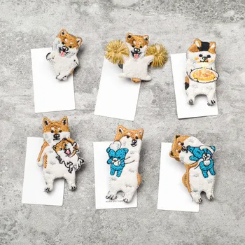 5pcs/lot Japanese Style Cartoon Animals Brooches Shiba Inu Dog Embroidery Pin for Girls Lapel Pin Hat/bag Pins Women Badge 4498
5pcs/lot Japanese Style Cartoon Animals Brooches Shiba Inu Dog Embroidery Pin for Girls Lapel Pin Hat/bag Pins Women Badge 4498