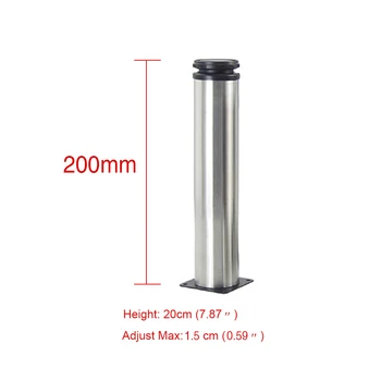 1PCS Stainless Steel Furniture Legs Adjustable 200mm Cabinet Table Sofa Bed Feet Legs
1PCS Stainless Steel Furniture Legs Adjustable 200mm Cabinet Table Sofa Bed Feet Legs