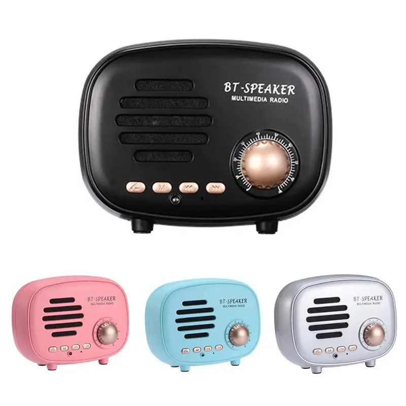 Retro Radio Bluetooth Speaker Portable Innovative Radio Card U Disk Mini Stereo Speaker Black Blue Silver Pink
Retro Radio Bluetooth Speaker Portable Innovative Radio Card U Disk Mini Stereo Speaker Black Blue Silver Pink
