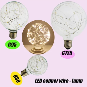 G80/G95/G125 Copper wire String Light Bulb Retro Art Design Edison Style Filament Copper Wire Starry Light Bulb Warm White
G80/G95/G125 Copper wire String Light Bulb Retro Art Design Edison Style Filament Copper Wire Starry Light Bulb Warm White