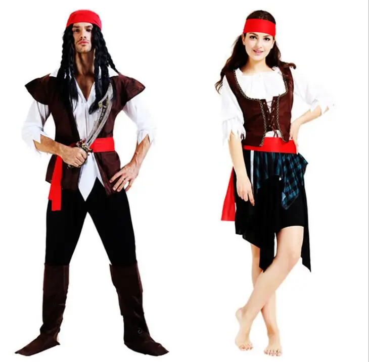 2018 New Women Men Pirate Jack Sparrow Cosplay Costume Masquerade Pirates Costumes Carnival Halloween Female Party Supplies
2018 New Women Men Pirate Jack Sparrow Cosplay Costume Masquerade Pirates Costumes Carnival Halloween Female Party Supplies