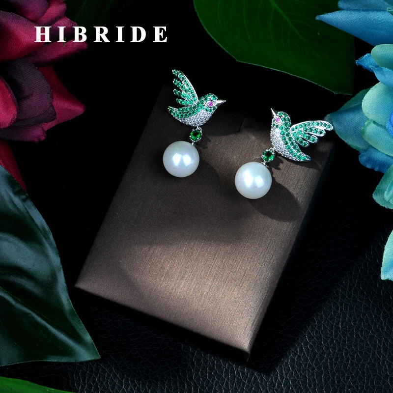 HIBRIDE New Fashion Jewelry Drop Design Bird Shape Earrings Shining AAA CZ Drop Earrings Multicolor Brincos Statement E-59
HIBRIDE New Fashion Jewelry Drop Design Bird Shape Earrings Shining AAA CZ Drop Earrings Multicolor Brincos Statement E-59