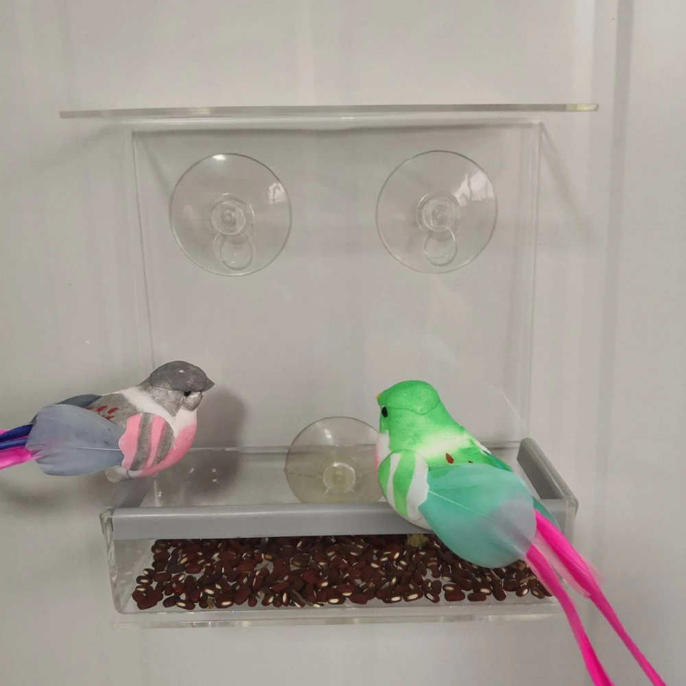 House Shape Bird Feeder Hotel Seed Peanut Hanging Suction Device Strong Adsorption House Solid Transparent Plastic Bird Feeder
House Shape Bird Feeder Hotel Seed Peanut Hanging Suction Device Strong Adsorption House Solid Transparent Plastic Bird Feeder
