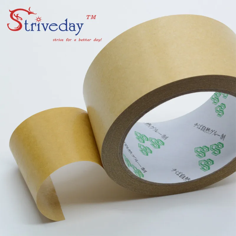 1pcs 48mm wide 23 meters long Water free kraft paper tape photo frame tapes sealing tape leather belt high viscosity DIY
1pcs 48mm wide 23 meters long Water free kraft paper tape photo frame tapes sealing tape leather belt high viscosity DIY