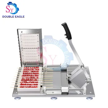 Easy operation mutton string wear machine stainless steel manual drive Mutton meat skewer machine lamb shashlik wearing machine
Easy operation mutton string wear machine stainless steel manual drive Mutton meat skewer machine lamb shashlik wearing machine