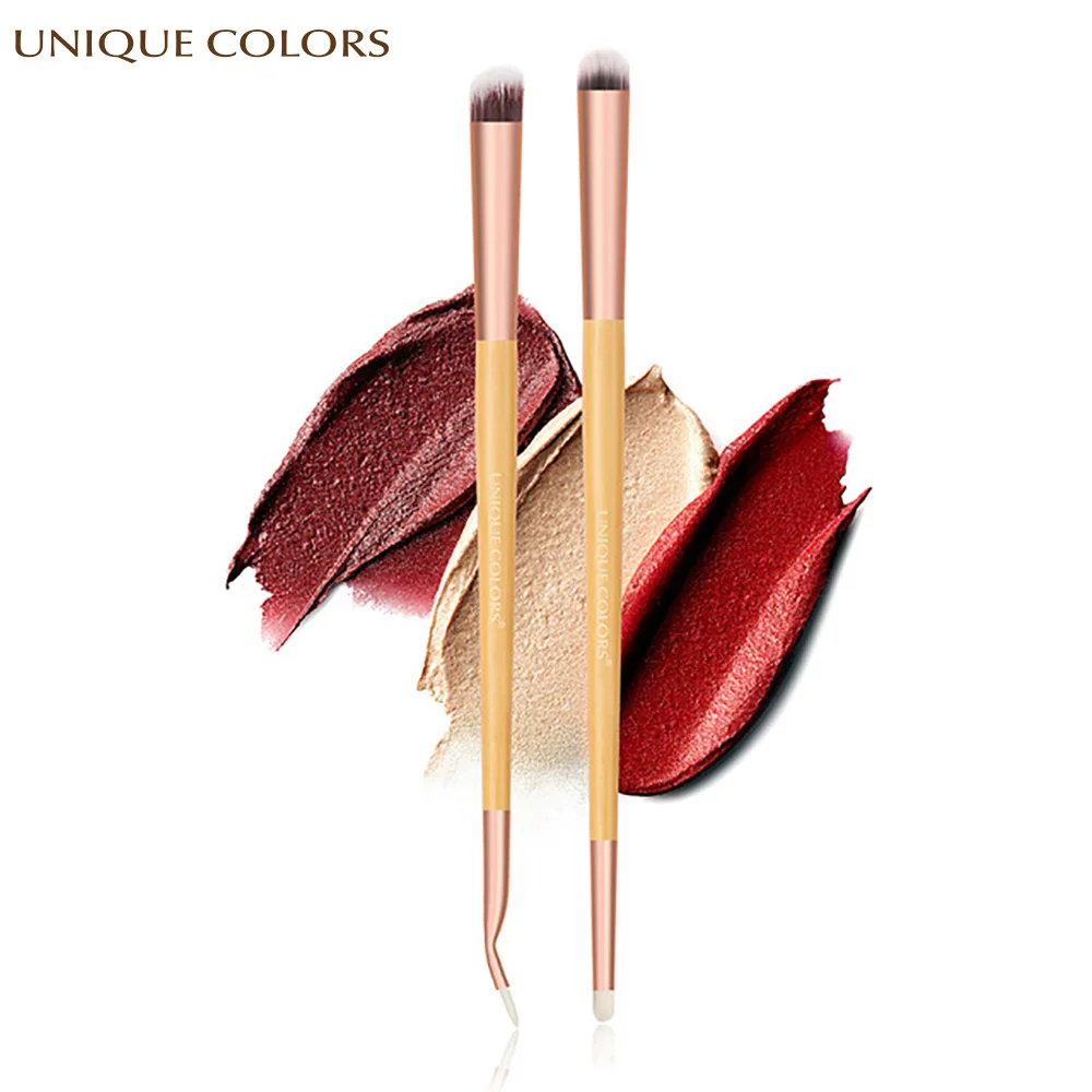 UNIQUE COLORS 2Pcs Makeup Brush Set Double Head Eye Shadow Eye Lipstick Eyeliner Brush Bamboo handle Makeup Brush Cosmetic Tools
UNIQUE COLORS 2Pcs Makeup Brush Set Double Head Eye Shadow Eye Lipstick Eyeliner Brush Bamboo handle Makeup Brush Cosmetic Tools