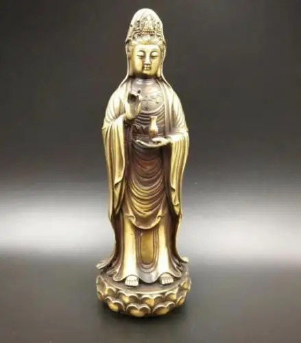 Crafts statue China pure brass refined handicrafts south sea guanyin bodhisattva statue
Crafts statue China pure brass refined handicrafts south sea guanyin bodhisattva statue