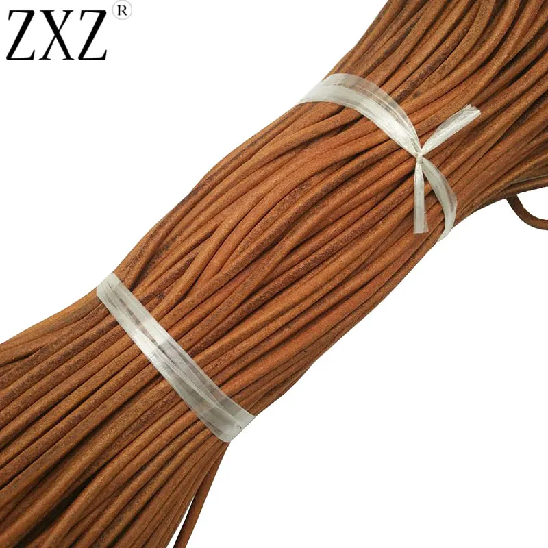 ZXZ 3 Meters Top Quality 5mm Round Natural Real Genuine Soft Leather Cord String Lace Tong for Necklace Bracelet Jewelry Making
ZXZ 3 Meters Top Quality 5mm Round Natural Real Genuine Soft Leather Cord String Lace Tong for Necklace Bracelet Jewelry Making