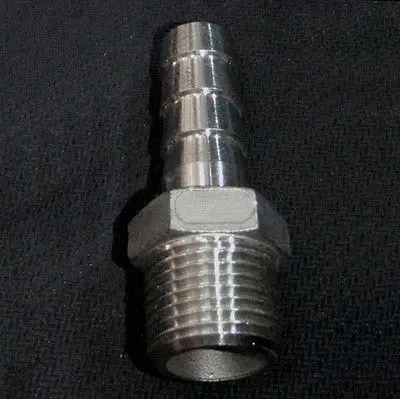 Hose Barb I/D 8mm x 3/8" BSPT Male Thread 304 Stainless steel coupler Splicer Connector fitting for Fuel Gas Water
Hose Barb I/D 8mm x 3/8" BSPT Male Thread 304 Stainless steel coupler Splicer Connector fitting for Fuel Gas Water