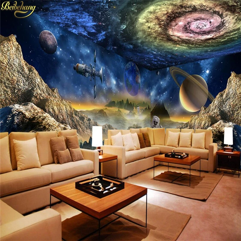beibehang Custom photo wallpaper large mural star planet three-dimensional house theme space background wall papel de parede
beibehang Custom photo wallpaper large mural star planet three-dimensional house theme space background wall papel de parede