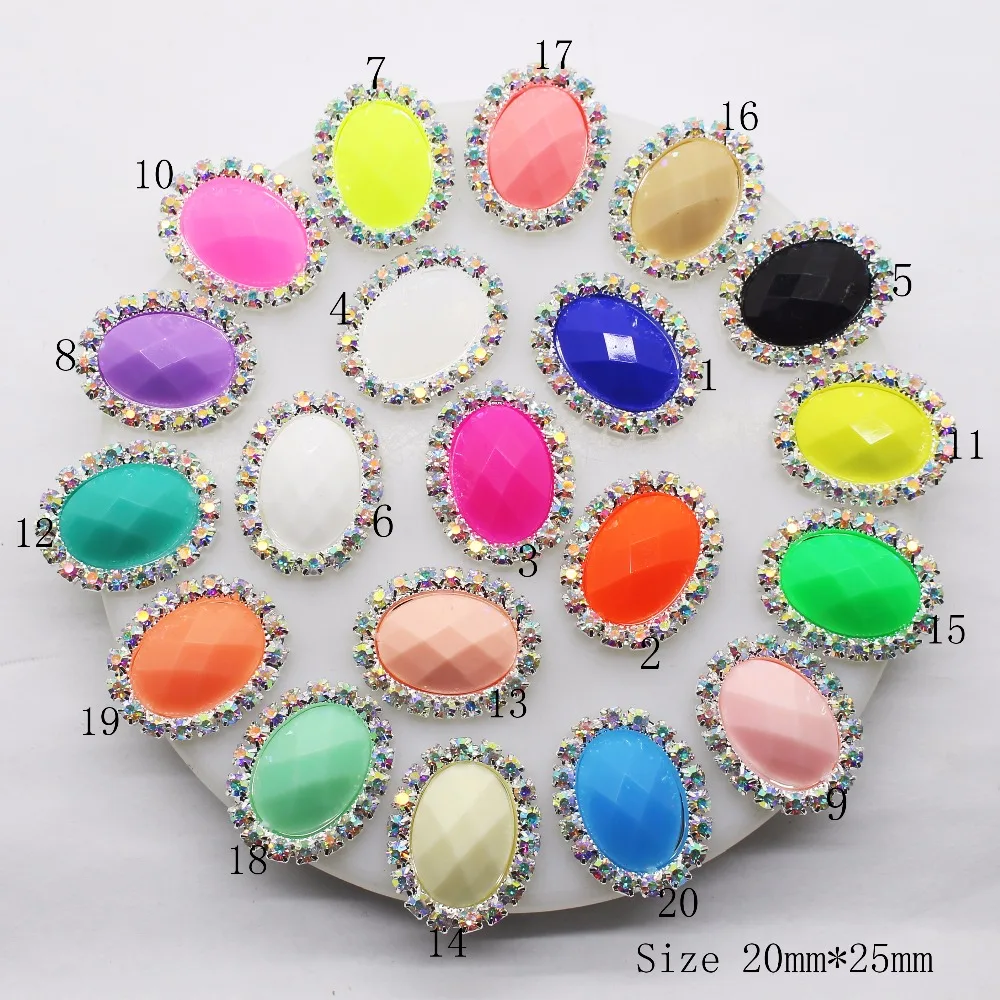 10pcs/lot 20*25mm Oval Rhinestone Button Metal Brooch Button Diamond Flatback Embellishment for Wedding Hair Ribbon Craft Decor 
10pcs/lot 20*25mm Oval Rhinestone Button Metal Brooch Button Diamond Flatback Embellishment for Wedding Hair Ribbon Craft Decor