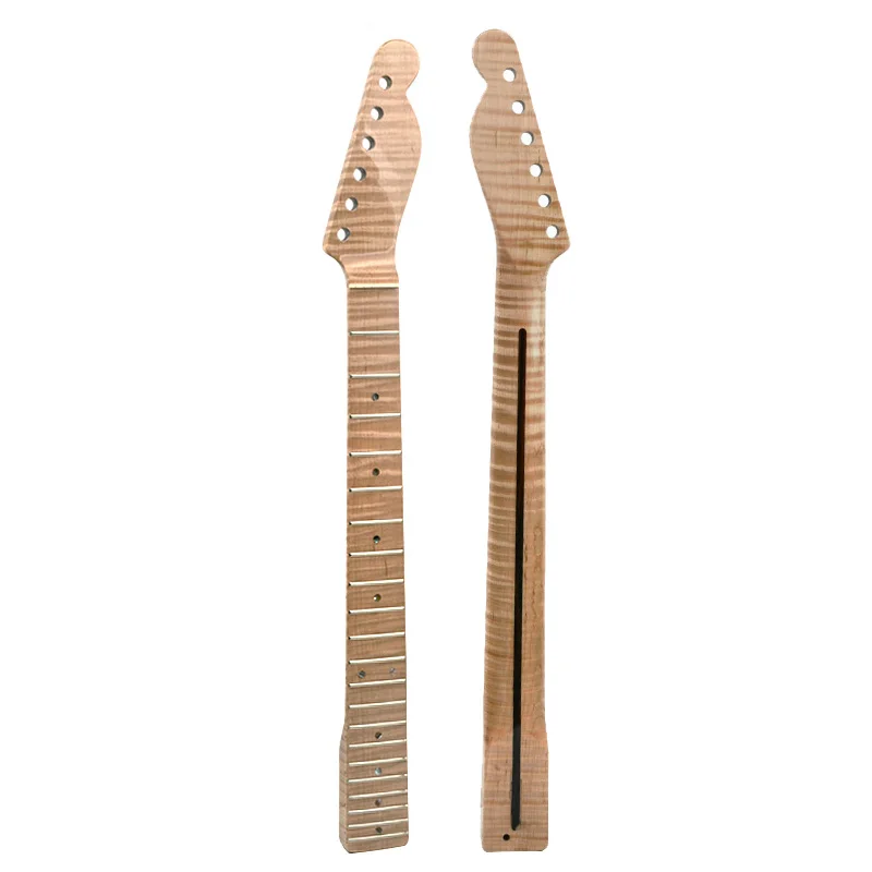21 Fret Tiger Flame Maple Guitar Neck Replacement Maple TL Electric Guitar Neck with Abalone Dots Natural Glossy
21 Fret Tiger Flame Maple Guitar Neck Replacement Maple TL Electric Guitar Neck with Abalone Dots Natural Glossy