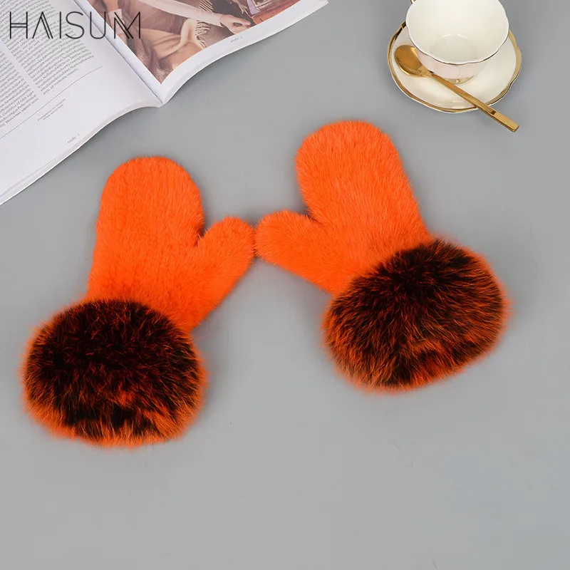 Female mink gloves color bare fingers winter warm fur mink hair hand-made fox hai MZ101
Female mink gloves color bare fingers winter warm fur mink hair hand-made fox hai MZ101