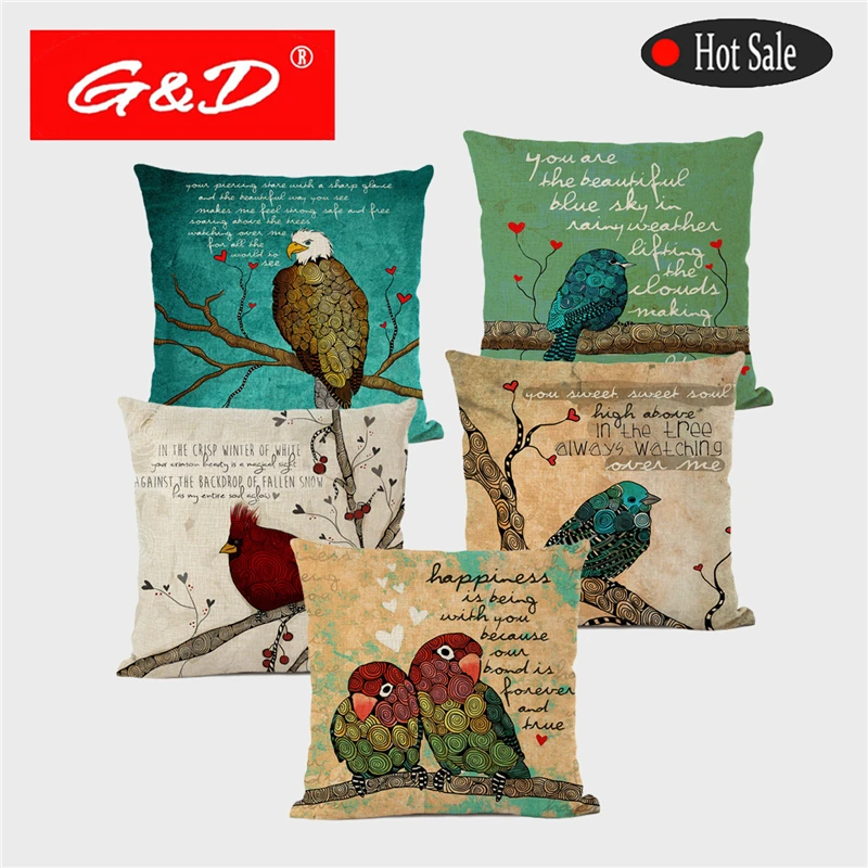 Art Text Decoration Animal Bird Cushion Cover Love Words Geometry Painting Home Sofa Car Pillowcase Funda Cojin 45 * 45
Art Text Decoration Animal Bird Cushion Cover Love Words Geometry Painting Home Sofa Car Pillowcase Funda Cojin 45 * 45