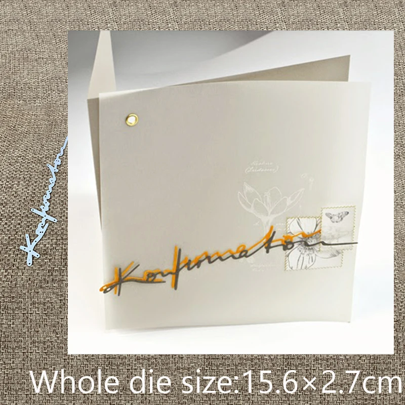 Металлические высекальные штампы XLDesign немецкие письма подтверждения альбом для
