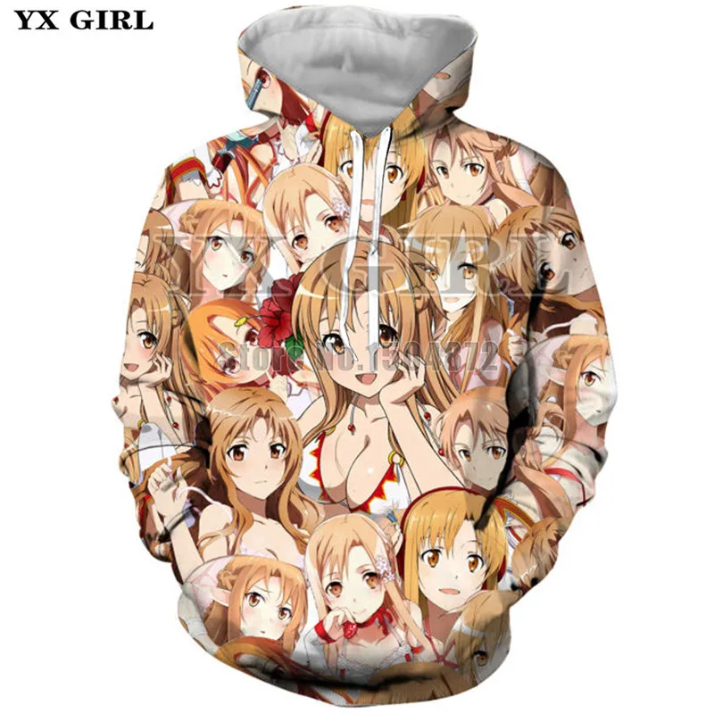 YX Girl Harajuku Womens Clothes Outfits 3d Print Pullover Anime Girl Hoodies for Women Men Streetwear Unisex Tops plus size
YX Girl Harajuku Womens Clothes Outfits 3d Print Pullover Anime Girl Hoodies for Women Men Streetwear Unisex Tops plus size