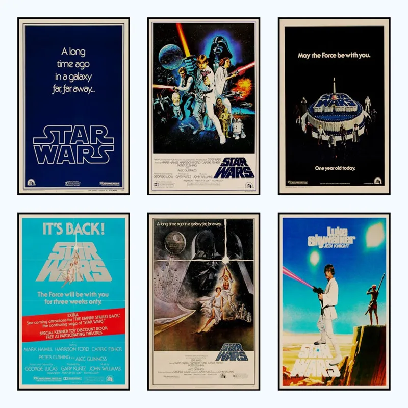 Star Wars poster 1977 new hope. vintage poster of a vintage kraft paper bar with a decorative wall sticker/5001
Star Wars poster 1977 new hope. vintage poster of a vintage kraft paper bar with a decorative wall sticker/5001