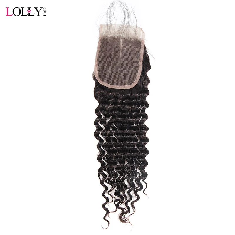 Lolly Malaysian Deep Wave Closure with Baby Hair Natural Color Human Hair Closure 130% Density 4x4 inch Non Remy Hair Closure
Lolly Malaysian Deep Wave Closure with Baby Hair Natural Color Human Hair Closure 130% Density 4x4 inch Non Remy Hair Closure